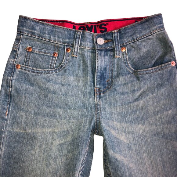 NWT LEVI'S 514 JEANS SIZE 25X26 BLUE DENIM STRETCH STRAIGHT LEG Womens - Picture 4 of 7